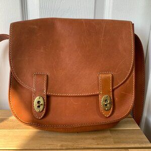 Fossil Vintage Leather Saddle Bag Crossbody – Paris NOS